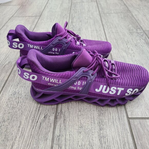 Just So So Shoes - Women's Just So So Purple Athletic Sneakers Size US 9 EU 40